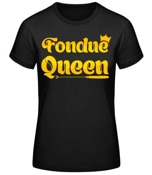 Aperçu: Fondue Queen - T-shirt standard Femme - Noir - Devant
