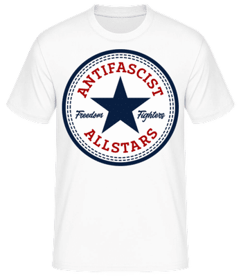 Antifascist Allstars - Men's B&C T-Shirt - White - Front