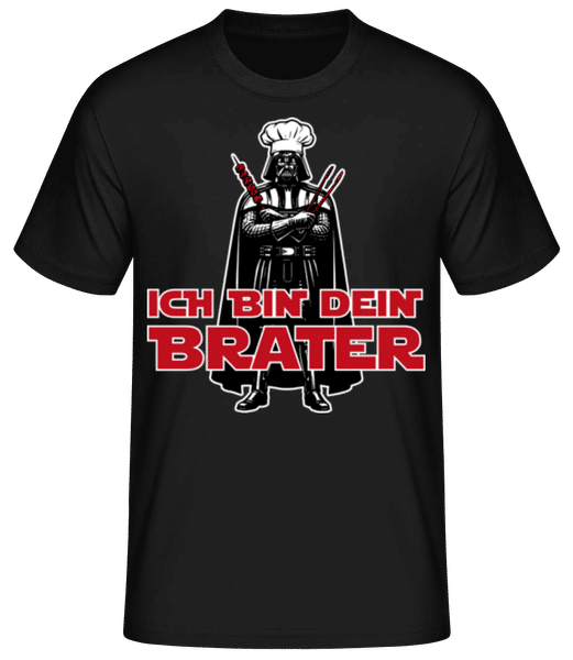 Vorschau: Ich Bin Dein Brater - Männer T-Shirt B&C - Schwarz - Vorne