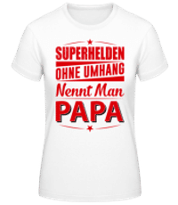 Superhelden Papa Rot - Frauen T-Shirt B&C - Weiß - Vorne