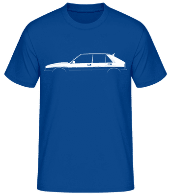 'Lancia Delta HF Integrale' Silhouette - Männer Basic T-Shirt - Royalblau - Vorne