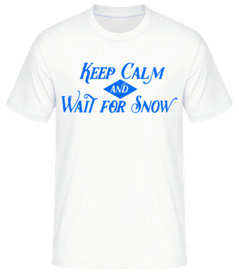Wait For Snow - T-shirt standard Homme - Blanc - Devant