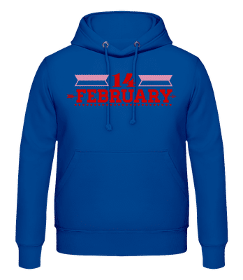 14 February Valentine - Men's Hoodie - Royal blue - Front