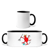 Deifl - Tasse zweifarbig - Weiß / Schwarz - Vorne