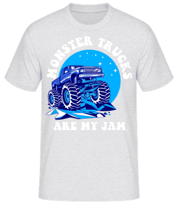 Monster Trucks Are My Jam - T-shirt standard Homme - Gris chiné - Devant