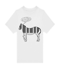 Klavier Zebra · Kinder T-Shirt B&C