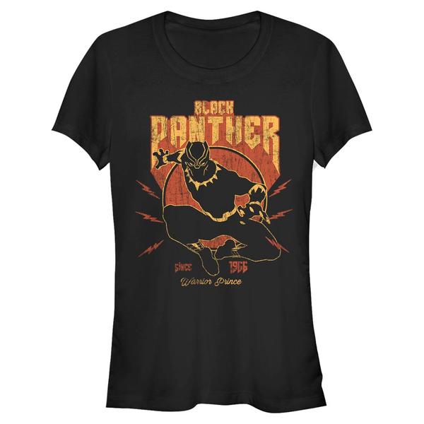 Aperçu: Marvel - Avengers - Black Panther Lighting Panther - Femme T-shirt - Noir - Devant