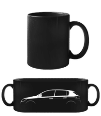 'Peugeot 308 GTi' Silhouette · Black Mug