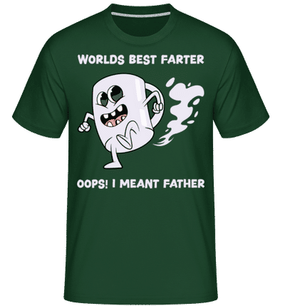 Worlds Best Farter -  T-Shirt Shirtinator homme - Vert bouteille - Devant