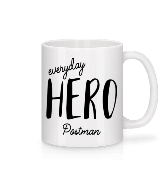 Aperçu: Everyday Hero Postman - Mug en céramique blanc - Blanc - Devant