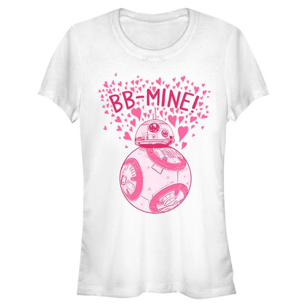 Aperçu: Star Wars - Les Derniers Jedi - BB-8 Bb-Mine - Valentine's Day - Femme T-shirt - Blanc - Devant