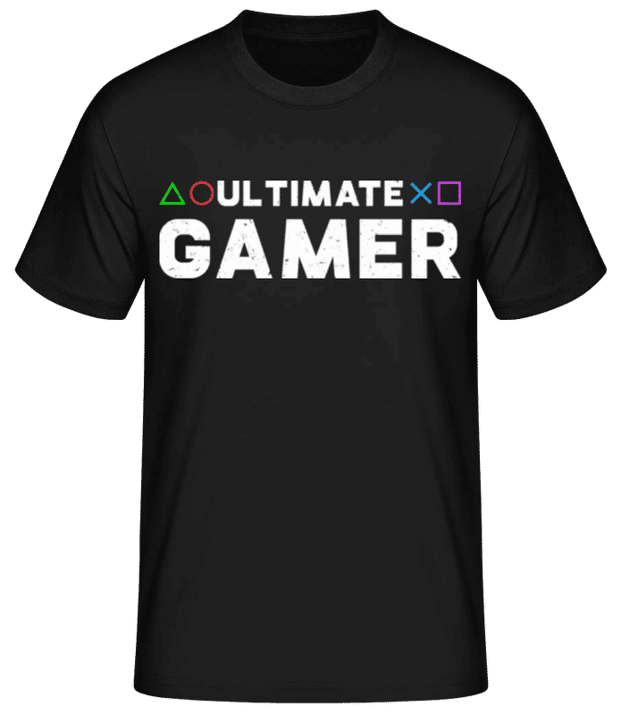 Preview: Ultimate Gamer - Men's Basic T-Shirt - Black - Front