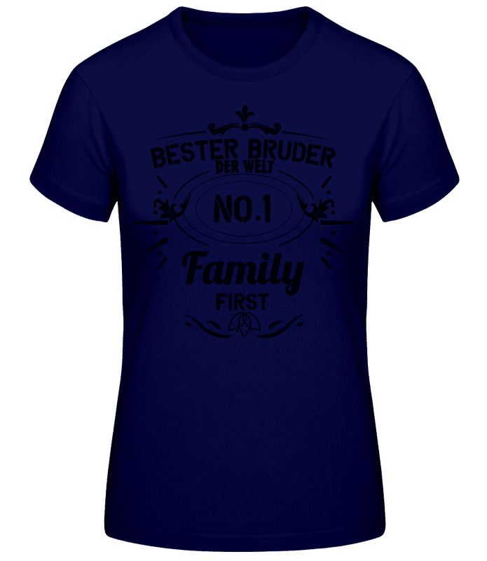 Vorschau: Bester Bruder - Frauen T-Shirt B&C - Marine - Vorne