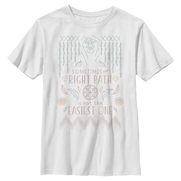Aperçu: Disney - Pocahontas - Grandmother Willow Cross Stitch - Enfant T-shirt - Blanc - Devant
