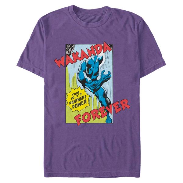 Aperçu: Marvel - Avengers - Black Panther Comic Strip - Homme T-shirt - Pourpre - Devant