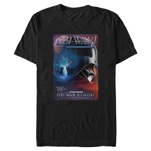 Aperçu: Star Wars - Obi-Wan Kenobi - Obi-Wan Kenobi & Darth Vader Vader Vhs - Homme T-shirt - Noir - Devant