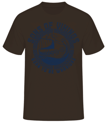 Sons Of Vikings - Männer Basic T-Shirt - Braun - Vorne