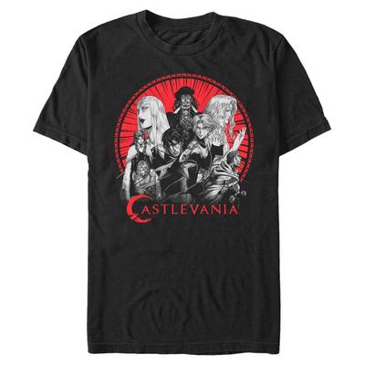Netflix - Castlevania - Skupina Crew Min - Pánske Tričko - Čierna - Predné