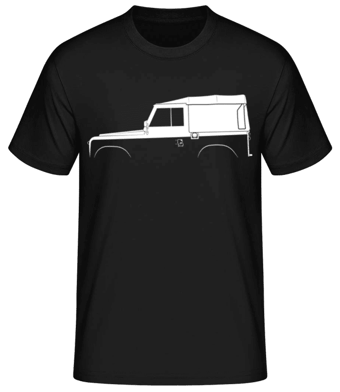Preview: 'Land Rover Series I' Silhouette - Men's Basic T-Shirt - Black - Front