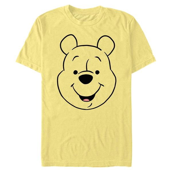 Aperçu: Disney Classics - Winnie l'ourson - Medvídek Pú WinniePooh Big Face - Homme T-shirt - Jaune - Devant Aperçu: Disney Classics - Winnie l'ourson - Medvídek Pú WinniePooh Big Face - Homme T-shirt - Jaune - Devant