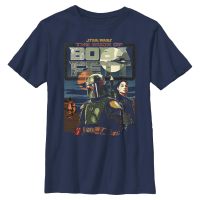Star Wars - Book of Boba Fett - Skupina Bounty Buddies - Kids T-Shirt - Navy - Front