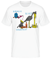 Blaumeise Reiher Schluckspecht · Männer Basic T-Shirt