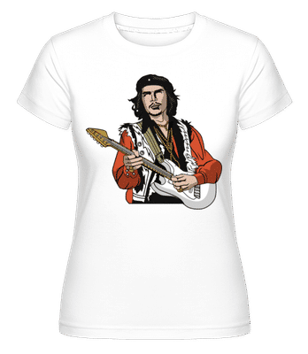 Che Guevara Hendrix -  T-shirt Shirtinator femme - Blanc - Devant