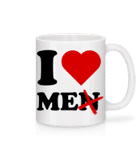 I Love Me - Keramický hrnček - Biela - Predné