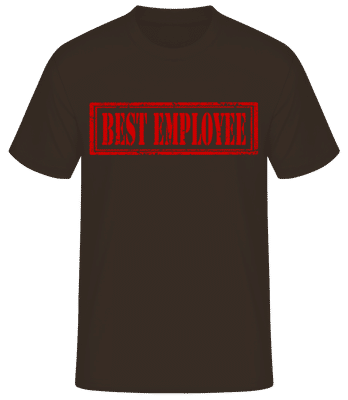 Best Employee Sign - T-shirt standard Homme - Marron - Devant