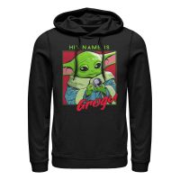 Star Wars - The Mandalorian - Grogu His Name is - Unisex Hoodie - Black - Front