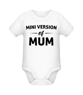Mini Version Of Mum - Body manches courtes bio - Blanc - Devant