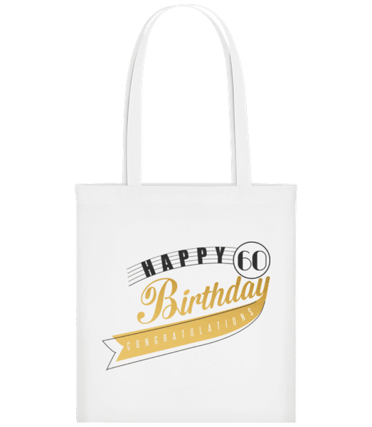 Aperçu: Happy 60 Birthday - Tote Bag - Blanc - Devant
