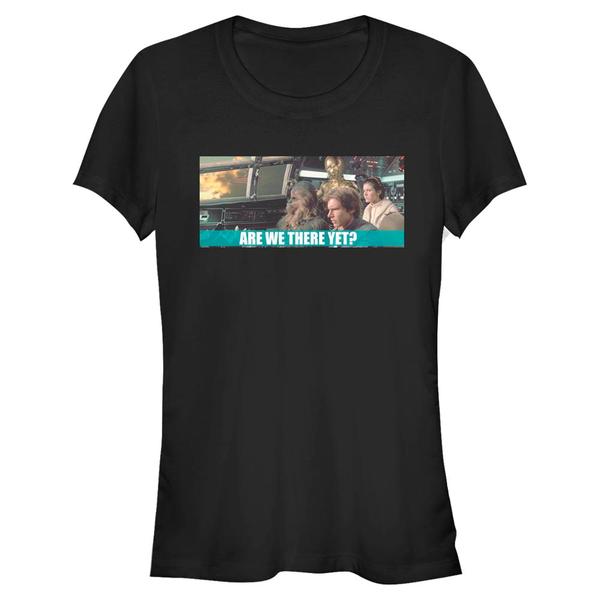 Aperçu: Star Wars - Skupina Are We There Yet - Femme T-shirt - Noir - Devant