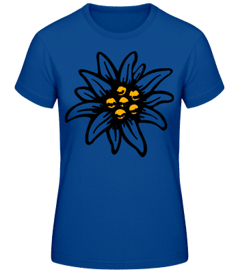 Edelweiss 3 - Dámske basic tričko - Kráľovská modrá - Predné