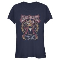 Marvel - X-Men - Dark Phoenix Phoenix Rising - Femme T-shirt - Bleu marine - Devant