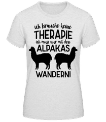 Ich Brauche Keine Therapie Alpakas · Frauen Basic T-Shirt