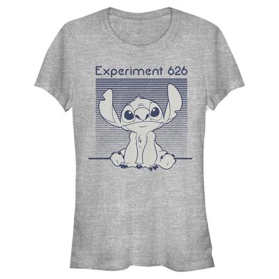 Disney Classics - Lilo & Stitch - Stitch Experiment 262 Monochromatic Navy - Femme T-shirt - Gris chiné - Devant
