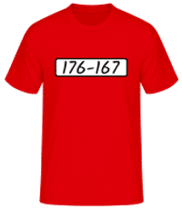 Beagle Boys 176-167 - Pánske basic tričko - Červená - Predné