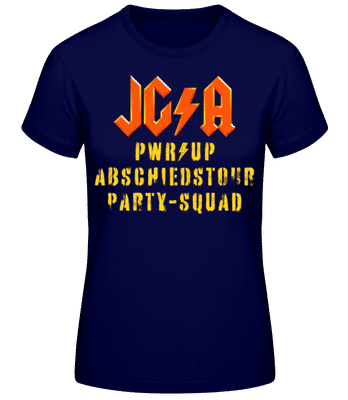 JGA Abschiedstour Party-Squad - Frauen T-Shirt B&C - Marine - Vorne