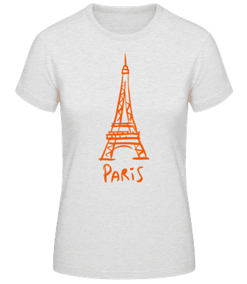 Paris sign Eiffel Tower - Women's Basic T-Shirt - Heather grey - Front
