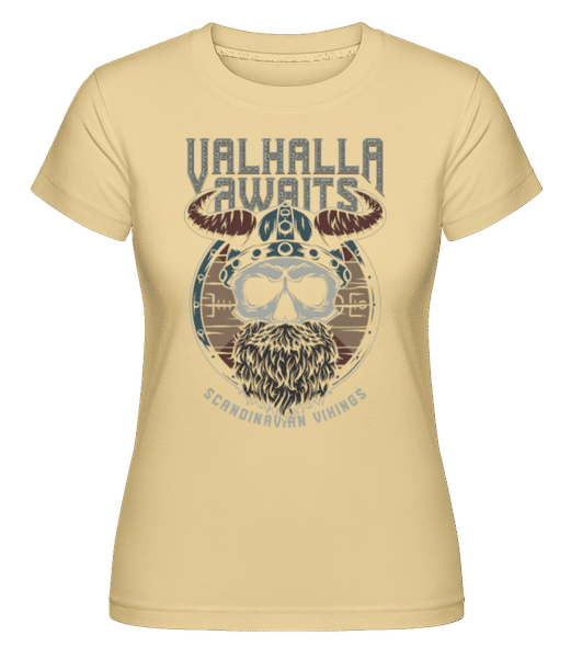 Preview: Scandinavian Vikings -  Shirtinator Women's T-Shirt - Yellow - Front