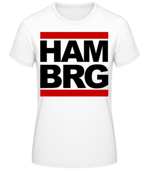 Aperçu: Hamburg Germany - T-shirt femme B&C - Blanc - Devant