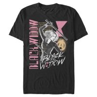 Marvel - Black Widow Retro - Men's T-Shirt - Black - Front
