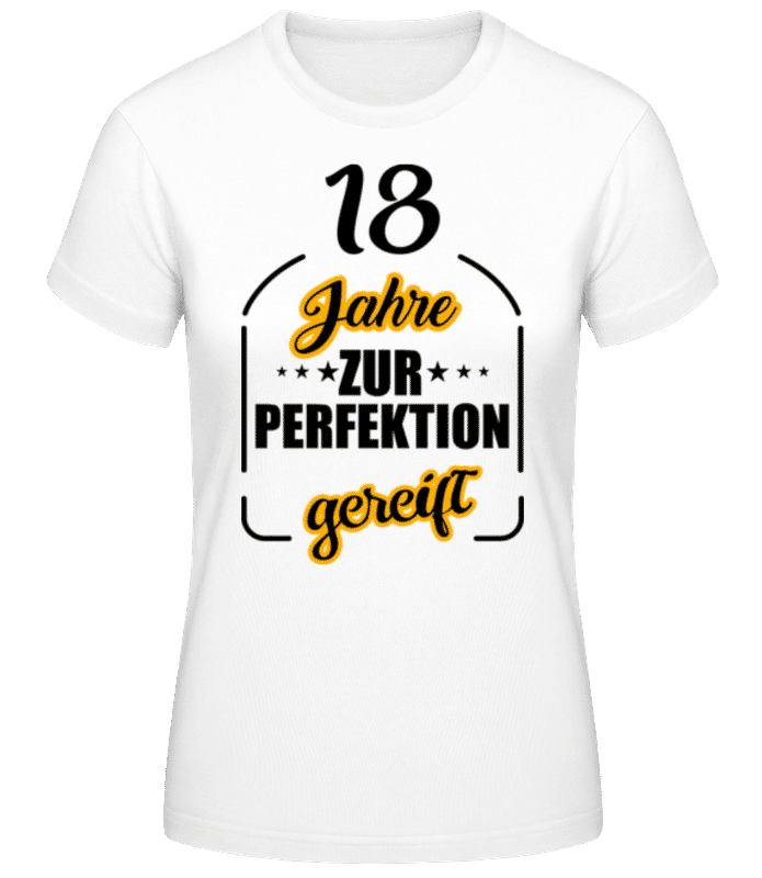 Vorschau: 18 Jahre Gereift - Frauen Basic T-Shirt - Weiß - Vorne