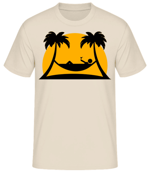 Aperçu: hamac de vacances - T-shirt standard Homme - Crème - Devant