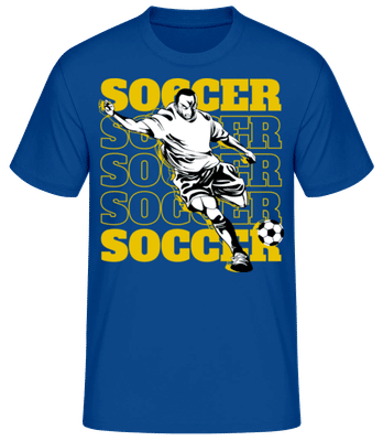 Soccer Player Yellow - Men's Basic T-Shirt - Royal blue - Front