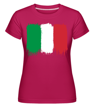 Country Flag Italy - Shirtinator Women's T-Shirt - Magenta - Front