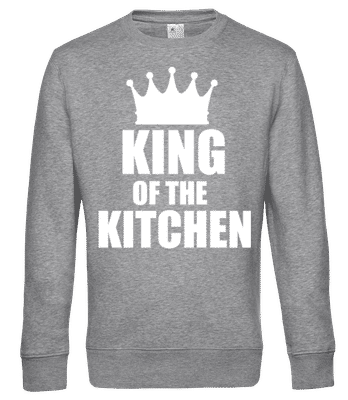 King Of the Kitchen - Sweat-shirt standard pour homme - Gris chiné - Devant