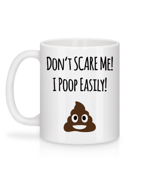 Aperçu: I Poop Easily - Mug en céramique blanc - Blanc - Derrière
