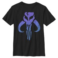 Star Wars - The Mandalorian - Skupina Mando Logo - Kids T-Shirt - Black - Front
